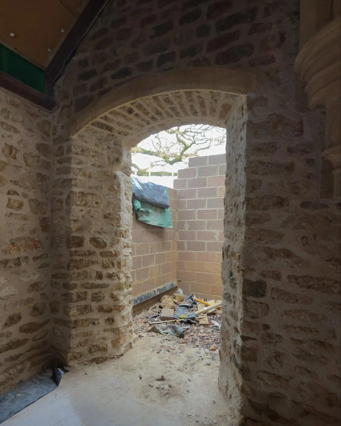 Church Conversion Doorway — stone masonry by Markstone