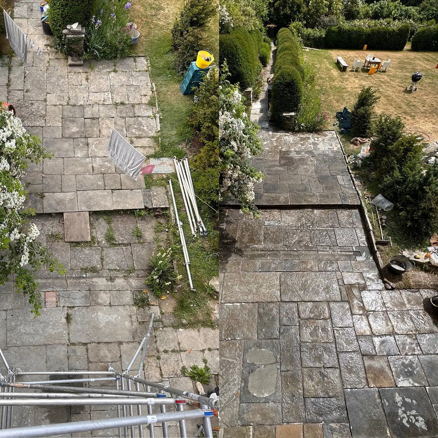 Patio Restoration — stone masonry by Markstone