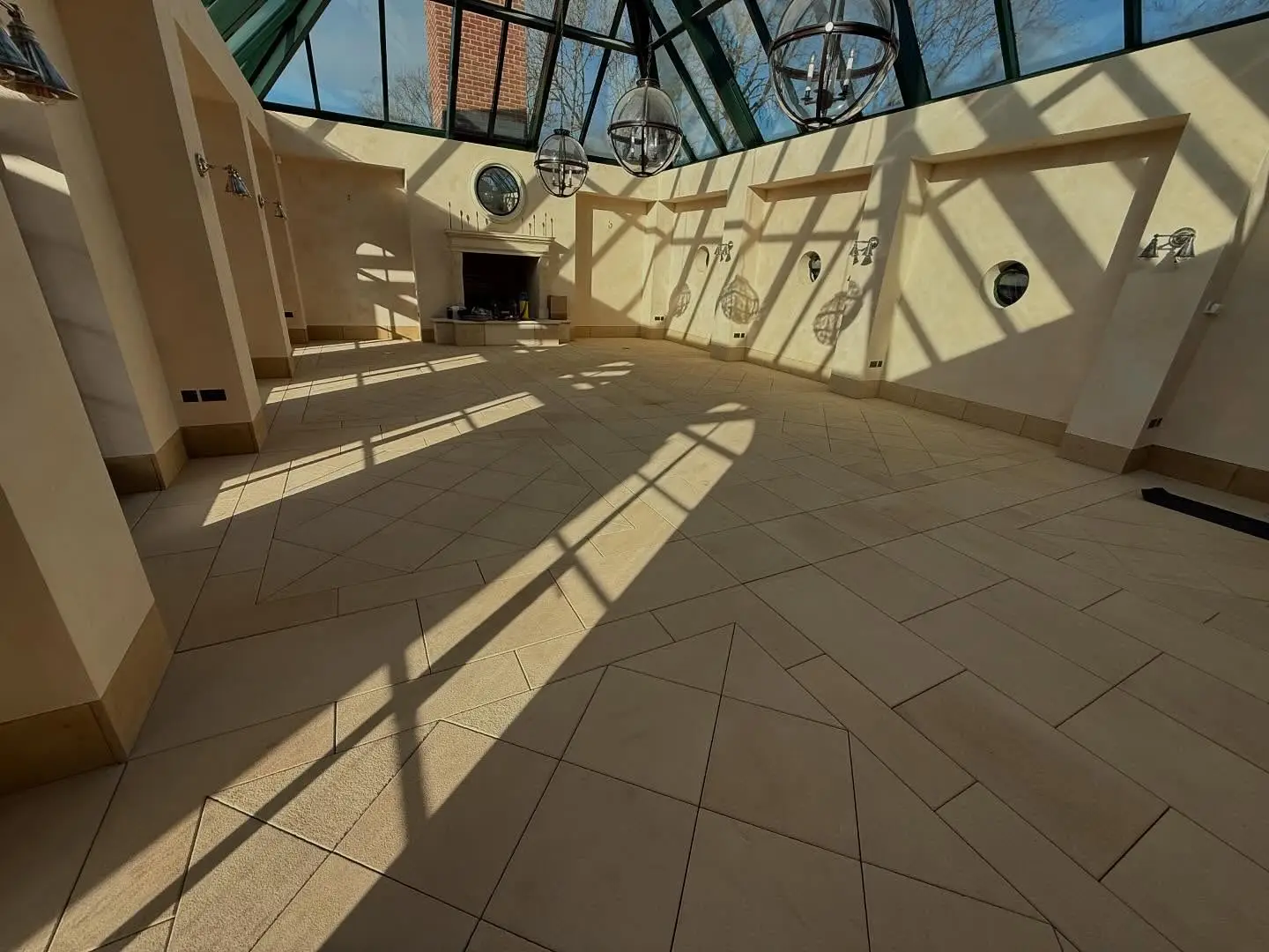 Orangery Stone Floor — stonework by Markstone