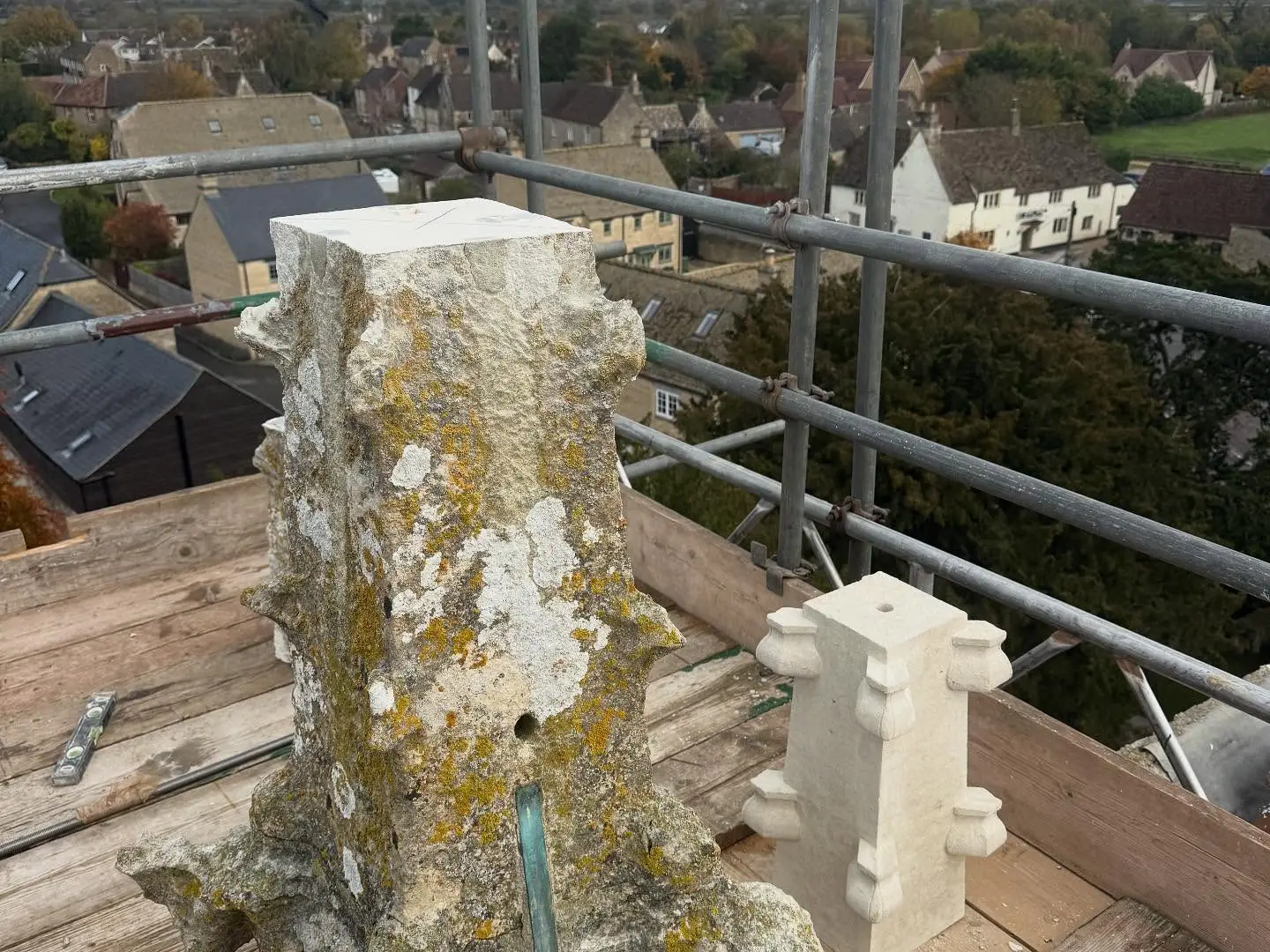 Church Pinnacle Repair — stonework by Markstone