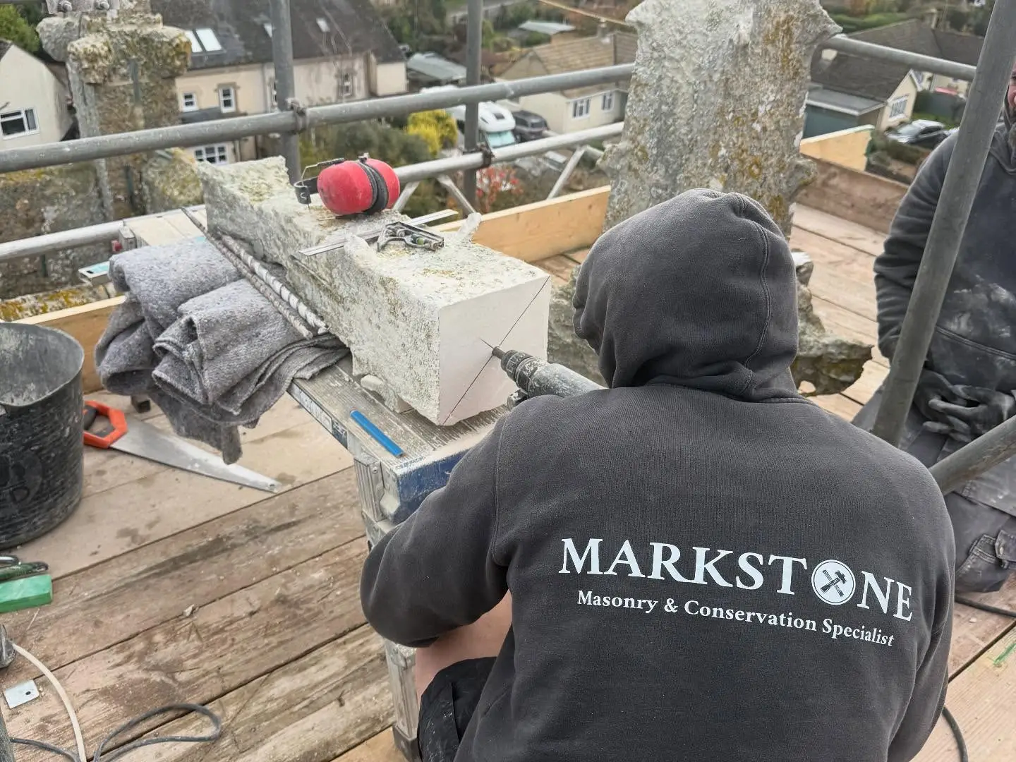 Church Pinnacle Repair — stonework by Markstone